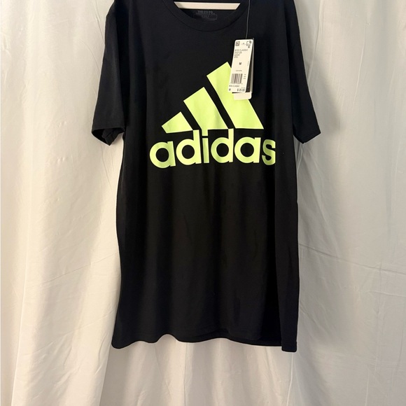 adidas Other - Adidas Black Tee with Bright Green Logo